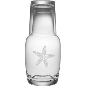 Susquehanna Glass 2 Piece Starfish Night Bottle Set ZSG4082